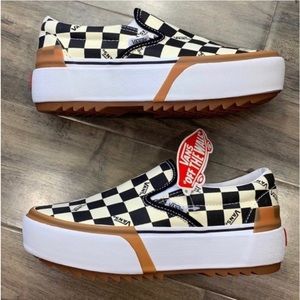 Checkered Stacked Vans